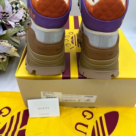 Men’s Gucci x Addias lace up boots size 10.5 made in  Italy - Picture 7 of 10